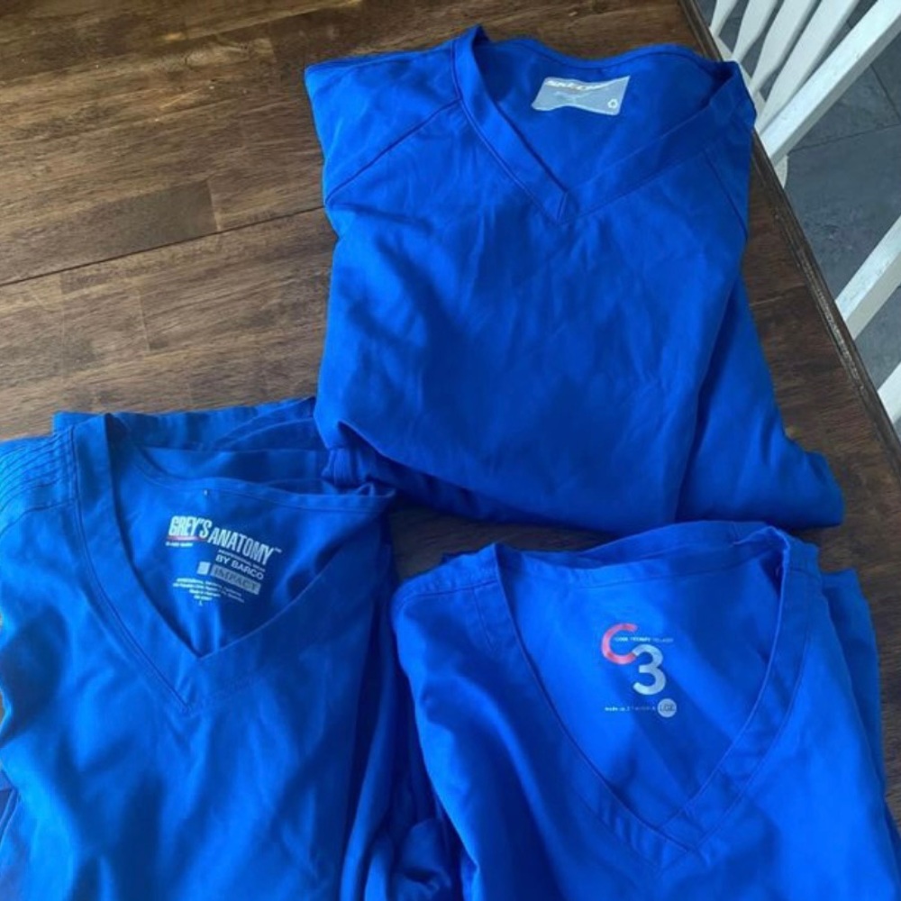 Royal blue scrubs